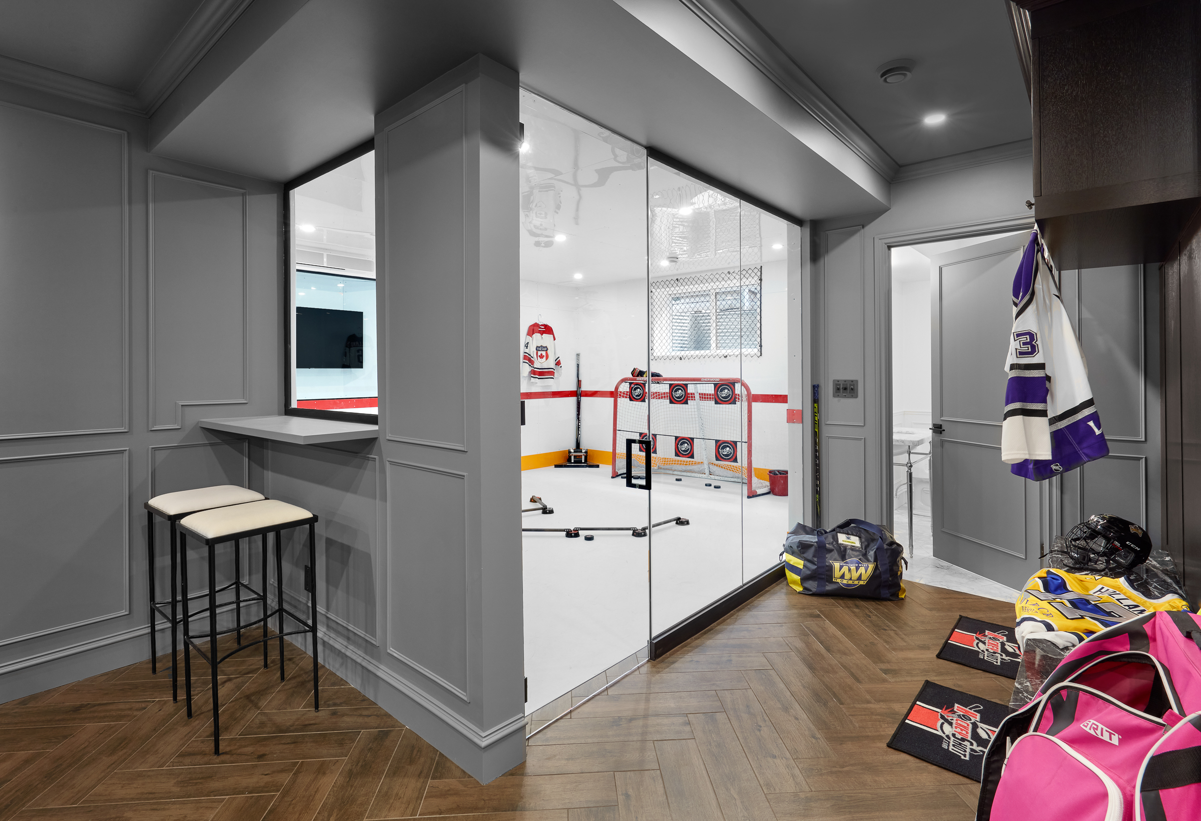 Hockey rink health and wellness feature in Edmonton with homes for sale by Holland and Associates Real Estate.